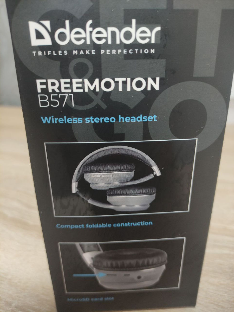 Наушники Defender FreeMotion B571 Серый Беспроводные фото 2