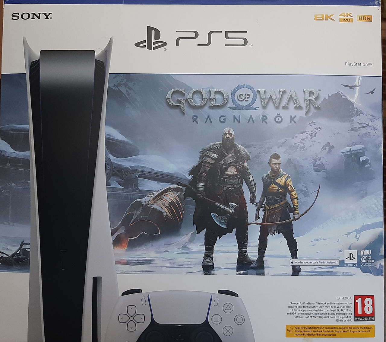 Sony PlayStation 5 ,sigilat+Joaca  God of war Ragnarok foto 2