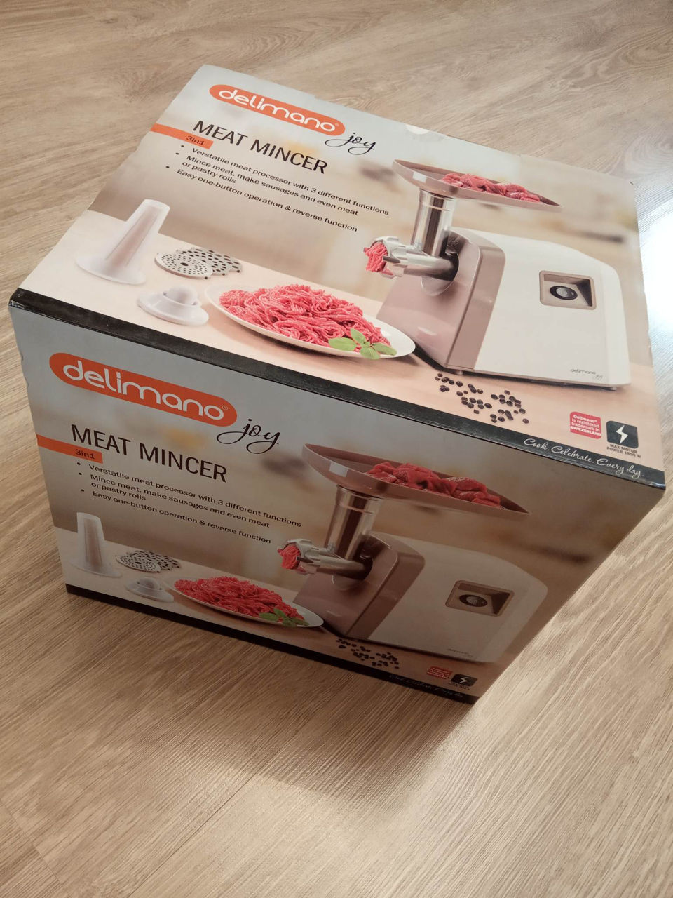 Aparat de tocat carne delimano joi 3 în 1 фото 0
