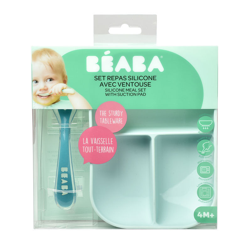 Set de masa silicon Beaba 2 piese фото 2
