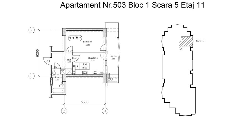 Apartament cu 1 cameră, 44 m², Botanica, Chișinău foto 4