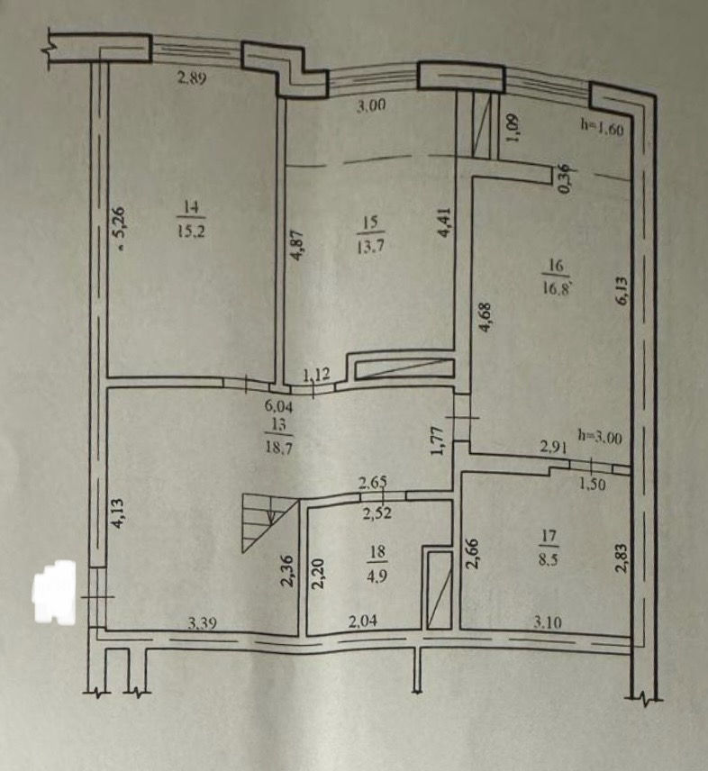 Apartament cu 3 camere, 142 m², Centru, Chișinău foto 15