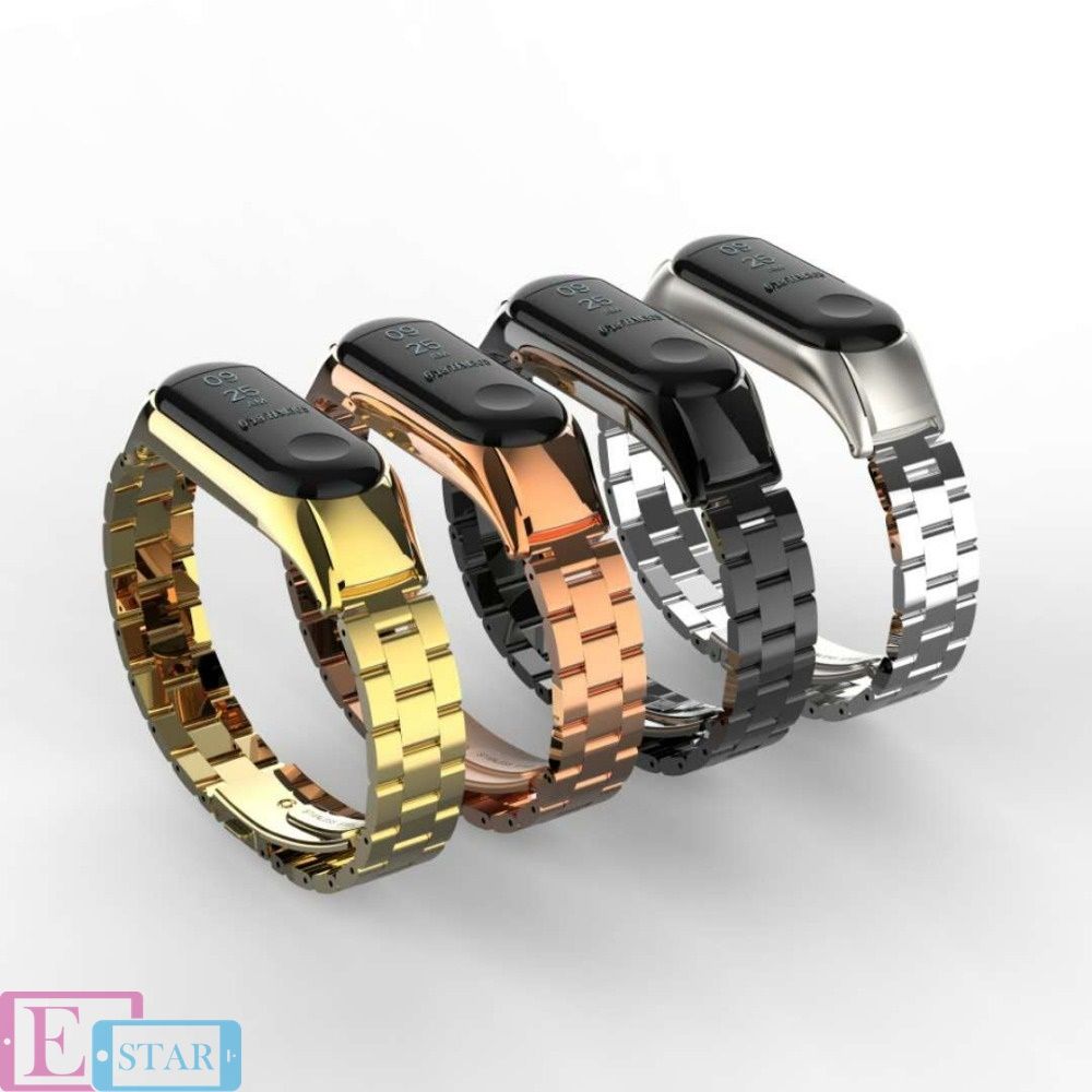 Металический браслет на mi band 3-4