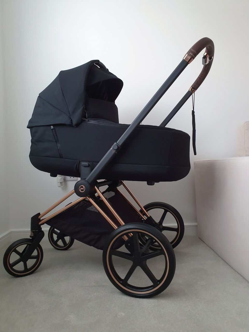 Rose gold Cybex priam platinum lux 2in1 foto 3