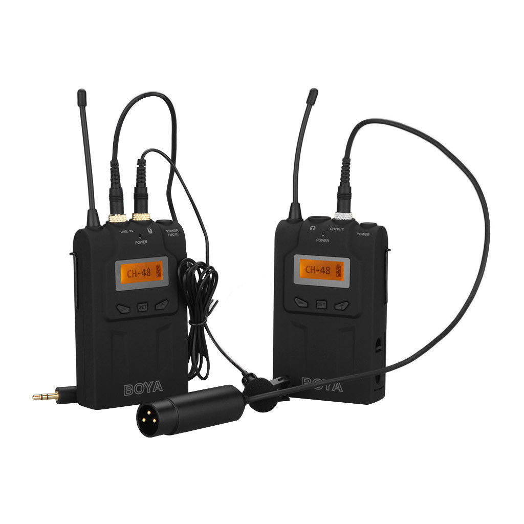 Boya BY WM6 Ultra High Frequency UHF Wireless Lavalier Microphone