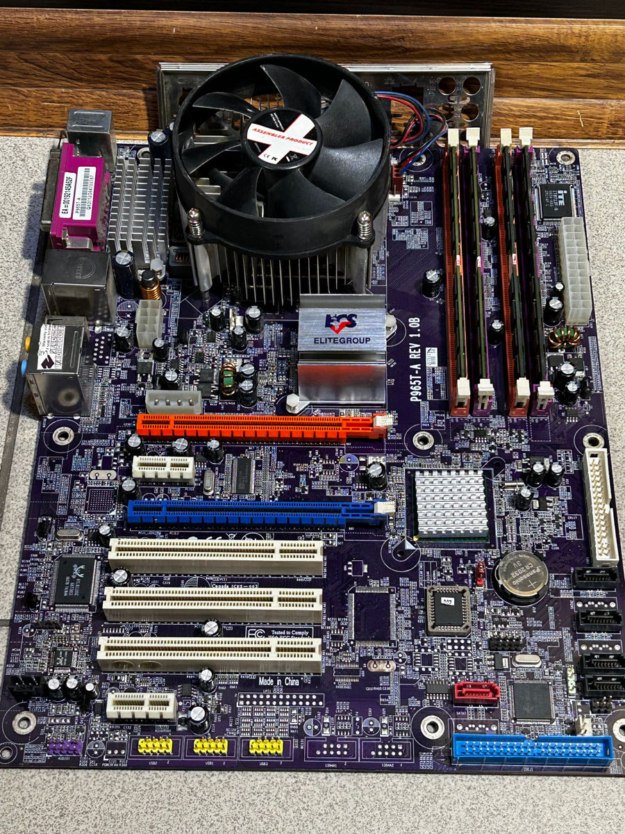 ECS P965T-A + Intel E2200 2.2Ghz X2 + 8GB Kingston фото 0