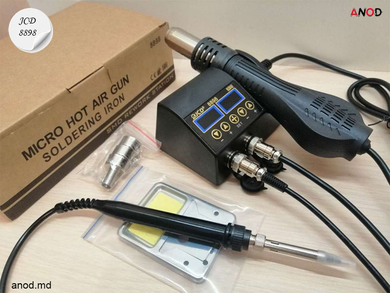 Паяльная станция 2 в 1  паяльник фен термофен JCD-8898 Statie de lipit thermophen фото 1