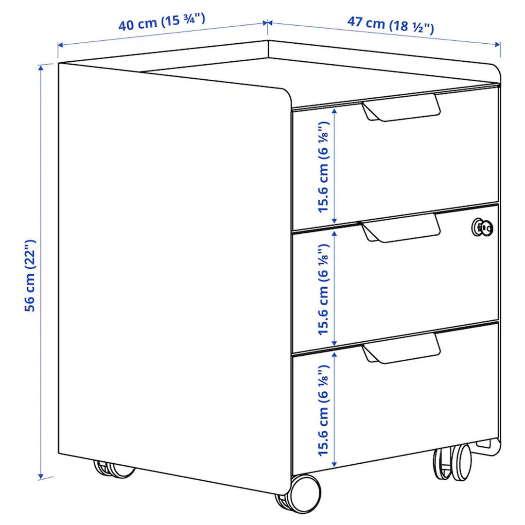 Comodă IKEA Trotten 47x40 foto 4