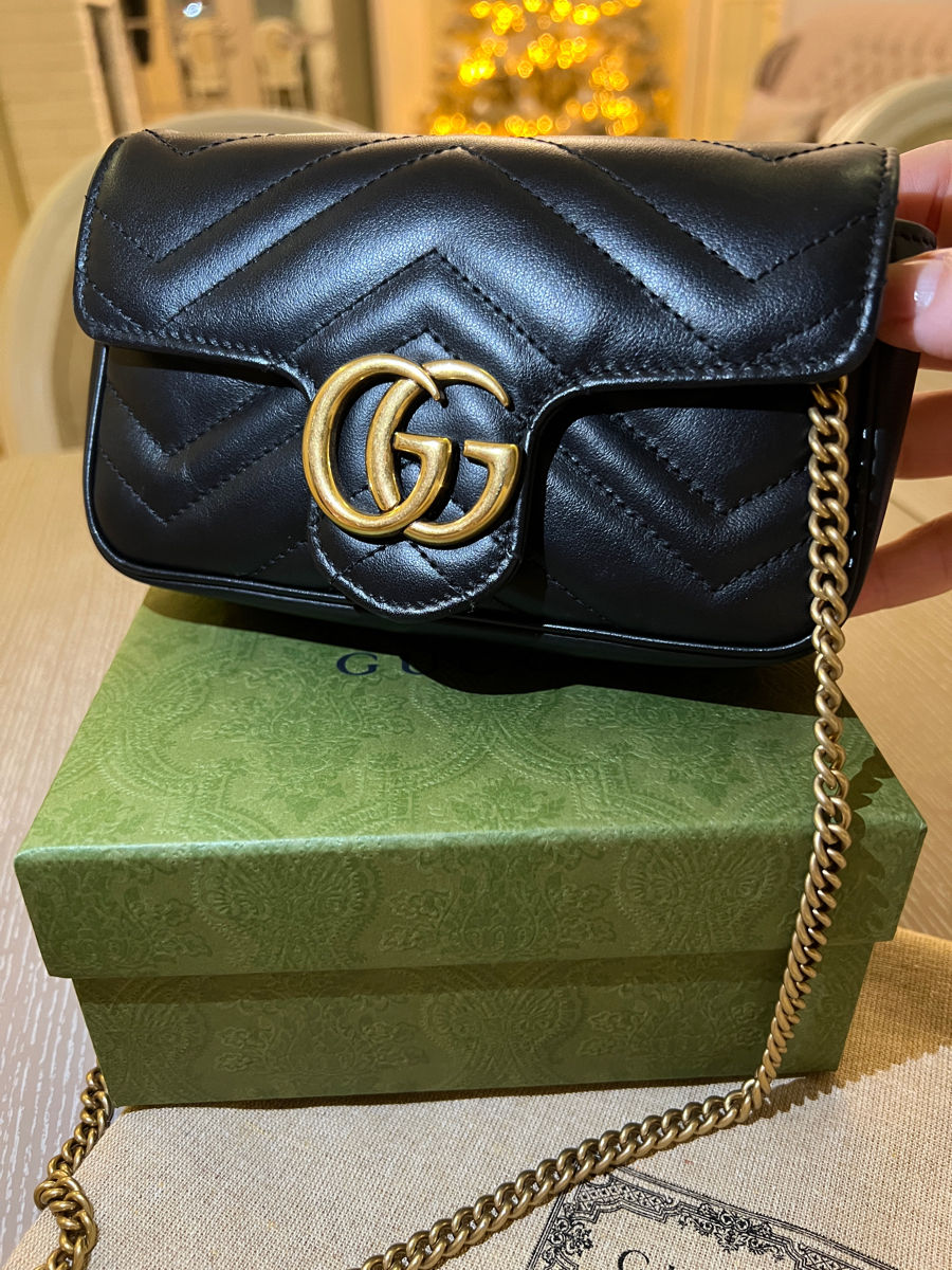 Geantă Gucci Marmont Mini Matelass – Ca Nouă, Originala foto 2