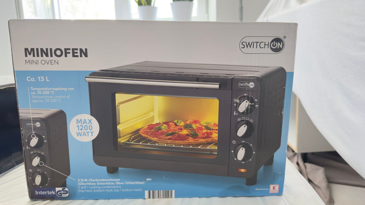 Mini cuptor electric Switch On MO-A0201, 1200W, 13L, Negru foto 6