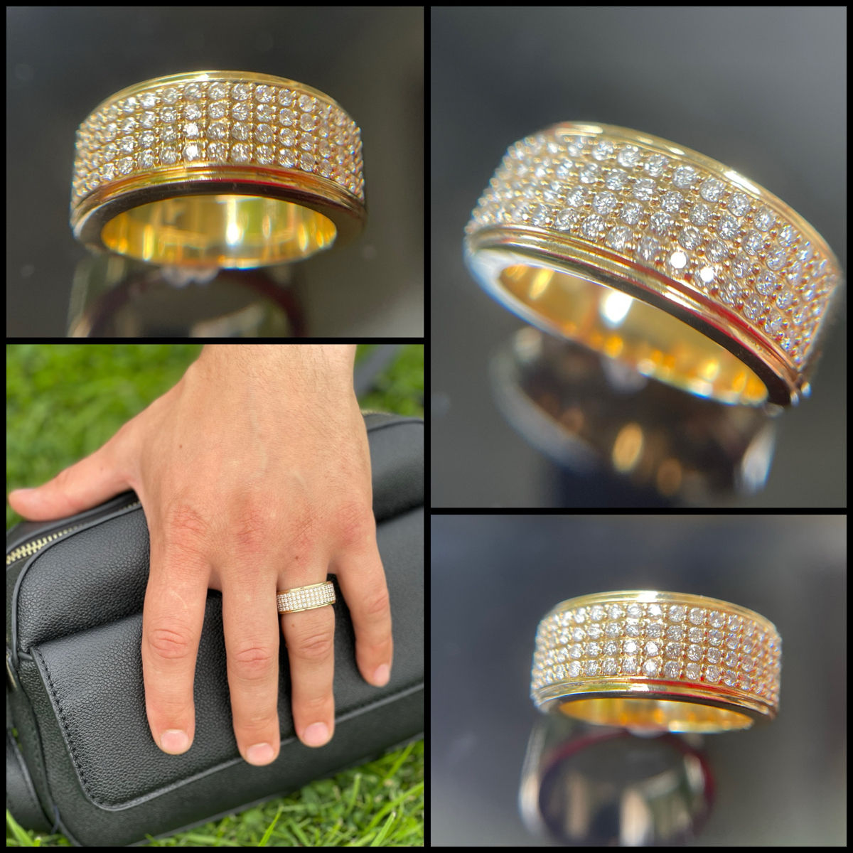 Мужской перстень кольцо 585 золото печатка 14Kt inel pentru bărbați 585 Aur Oro 750 18Kt  фото 9