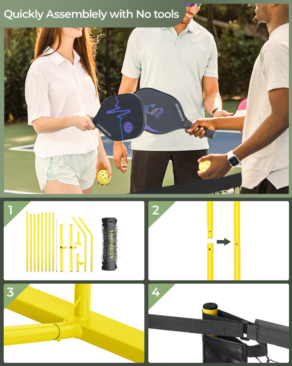 Set cu plasa pentru tenis, bangminton, nou. фото 4