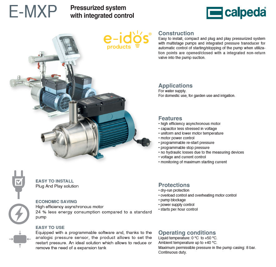 Calpeda pompă  E-NXGM / MXPM complet automatizată foto 1