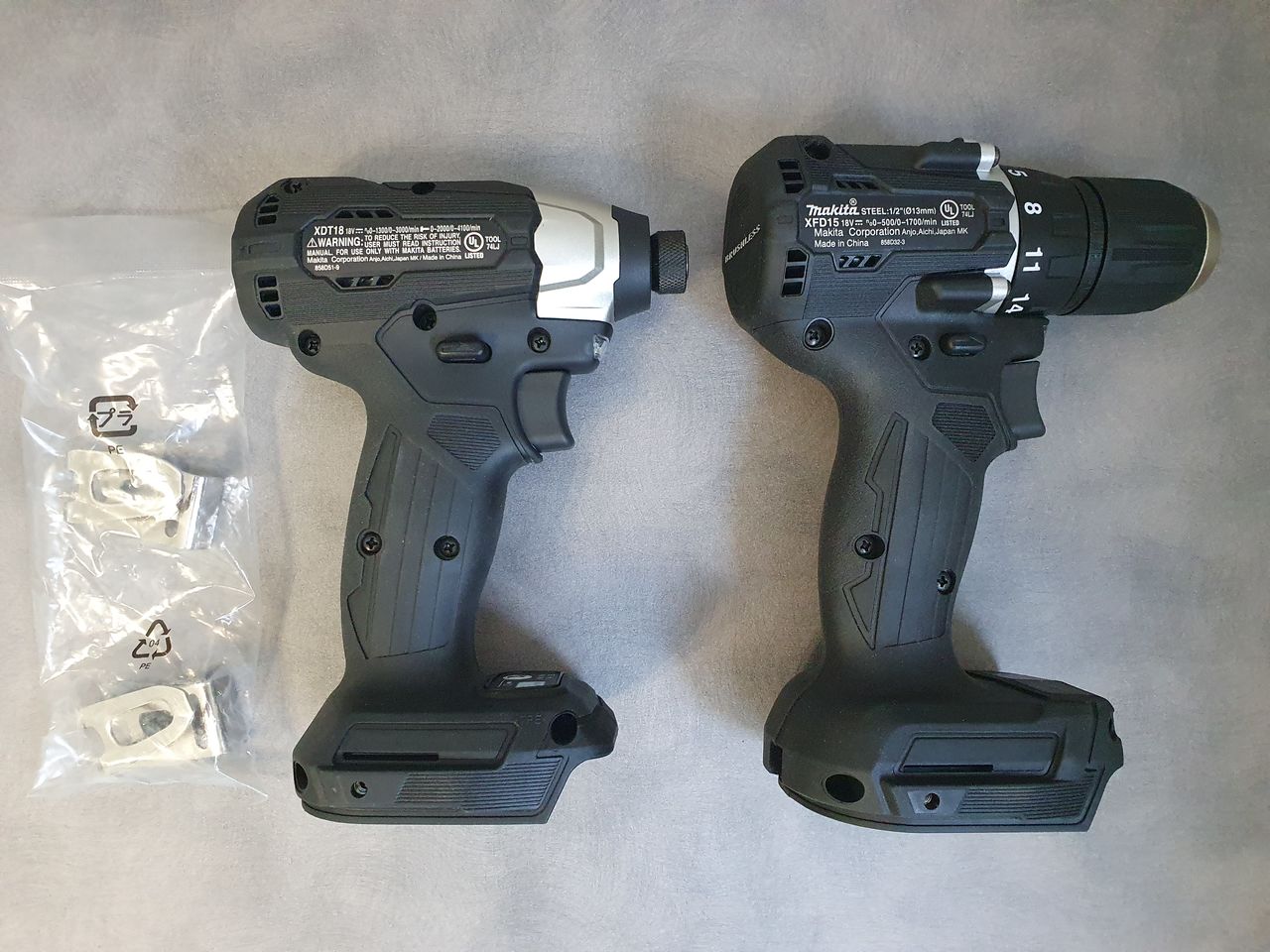 Makita XFD15 & XDT18 LXT 18V Brushless DriverDrill