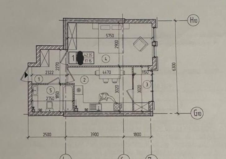 Apartament cu 1 cameră, 43 m², Botanica, Chișinău foto 2