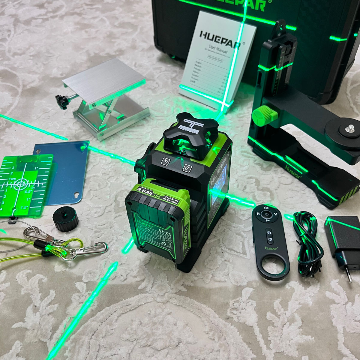 Laser Huepar W04CG 4D 16 linii + magnet Pro + bluetooth + garantie + livrare gratis foto 8