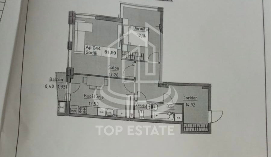 Apartament cu 2 camere, 62 m², Poșta Veche, Chișinău foto 4