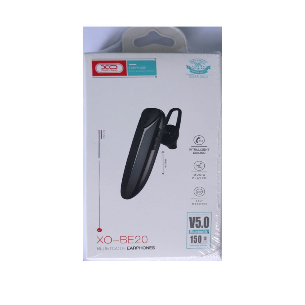 Блютуз гарнитура XO BE20 Black