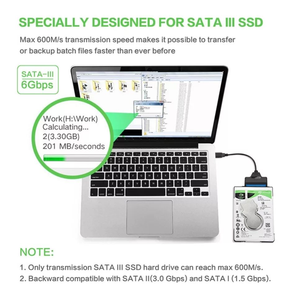Переходник USB 3.0 к SATA III 2.5/3.5""Ssd/Hdd-140 -300 lei foto 9