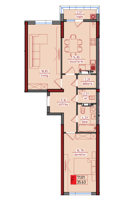 Apartament cu 3 camere,  Centru,  Ghidighici,  Chișinău mun. foto 3