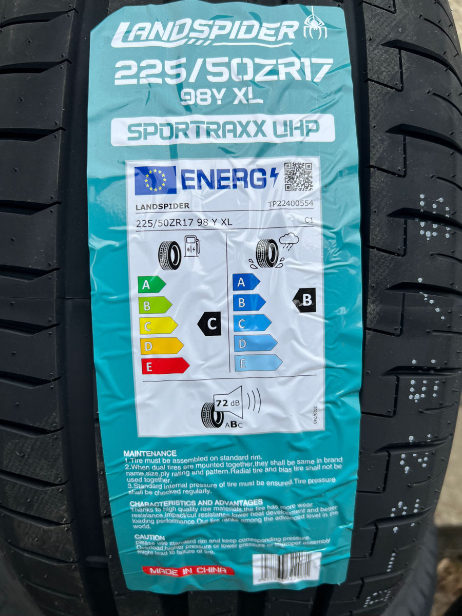 225/50 R17 LandSpider🕷️ Sportraxx UHP/ Доставка, livrare toata Moldova 2025 фото 1