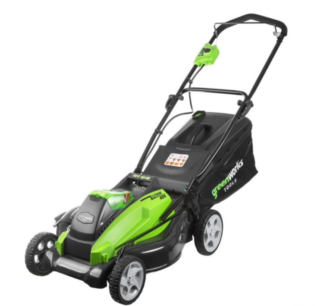 Mașină de tuns iarba pe acumulator G40LM40K4 Greenworks фото 0
