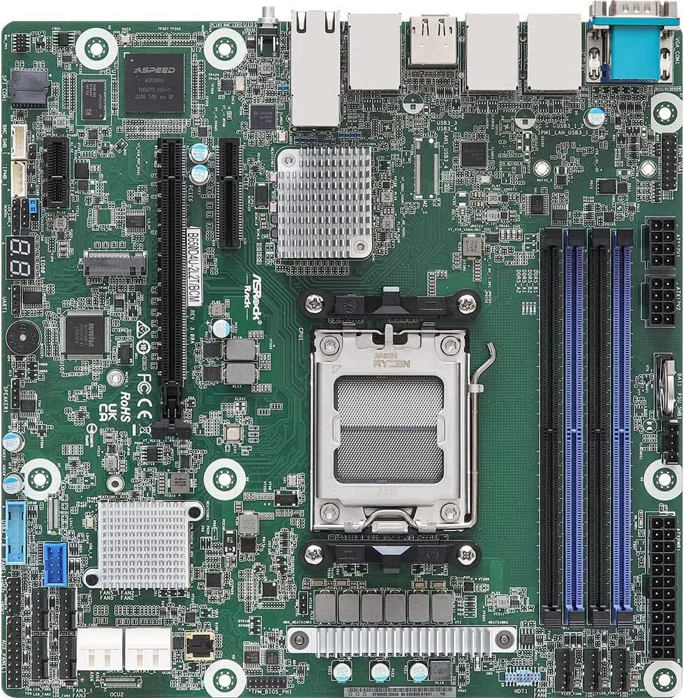 AM5 Asrock Rack B650d4u-2l2t/bcm foto 0