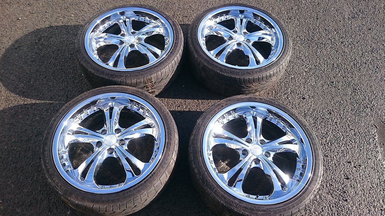 Крутые хромированные диски R18 Shark Япония.
