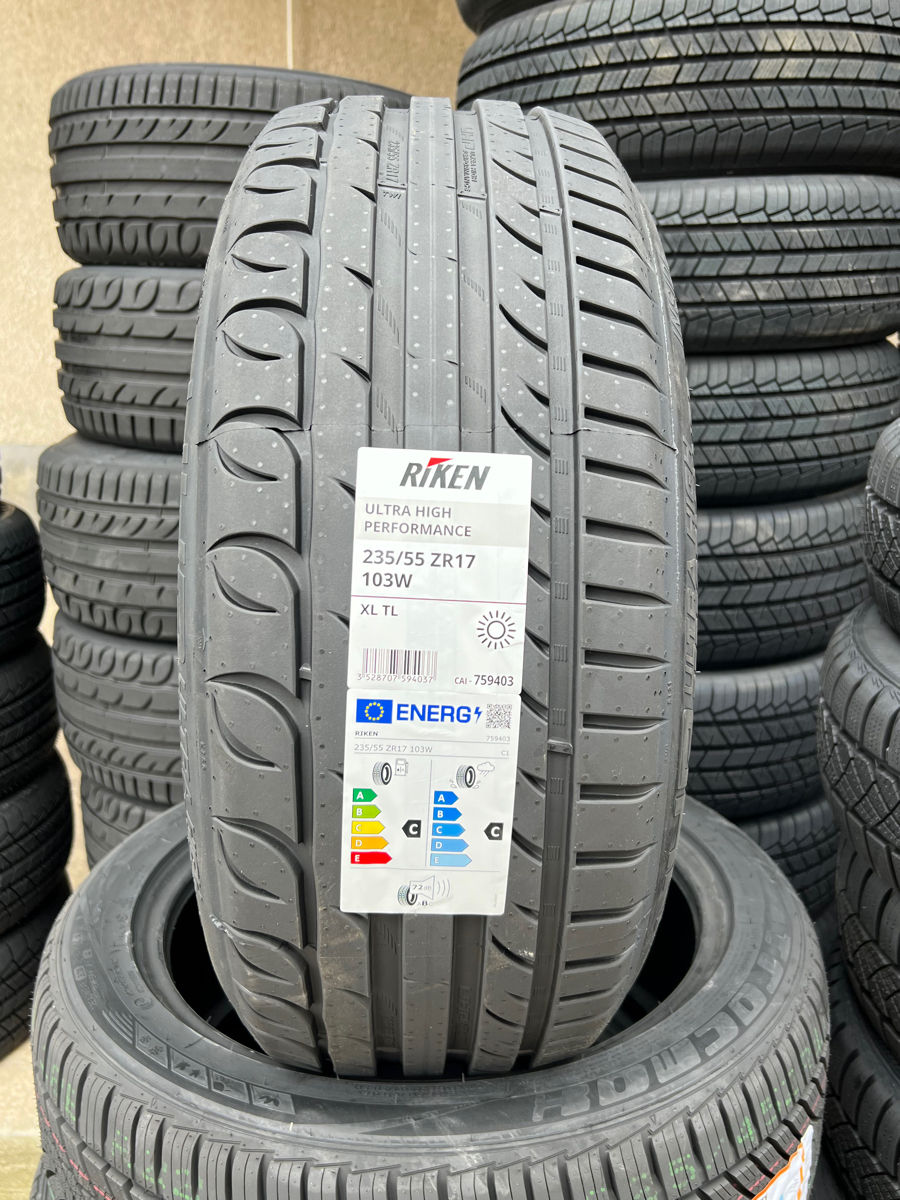 2 шины/2 anvelope 235/55 R17 Riken UHP (Michelin Group)/ Доставка, livrare toata Moldova фото 0