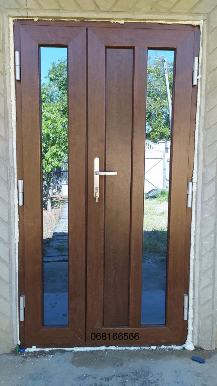 Uși de exterior si de Interior termopan. Ferestre termopan. Окна и двери ПВХ. foto 3