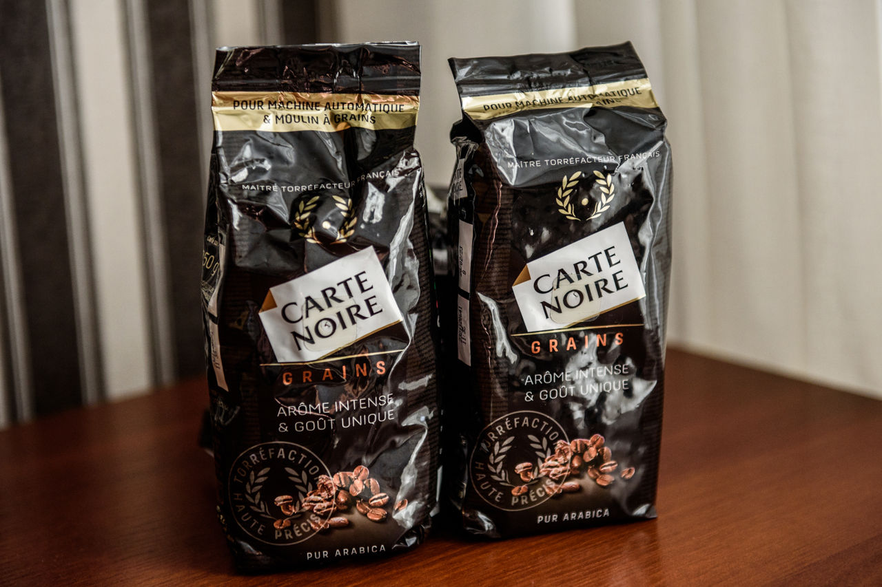 Кофе Carte Noire 100% кофе натуральный жареный в зернах ( 80lei-250 gr.)