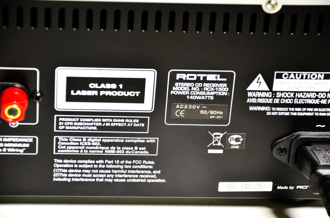 ROTEL RCX 1500 фото 8