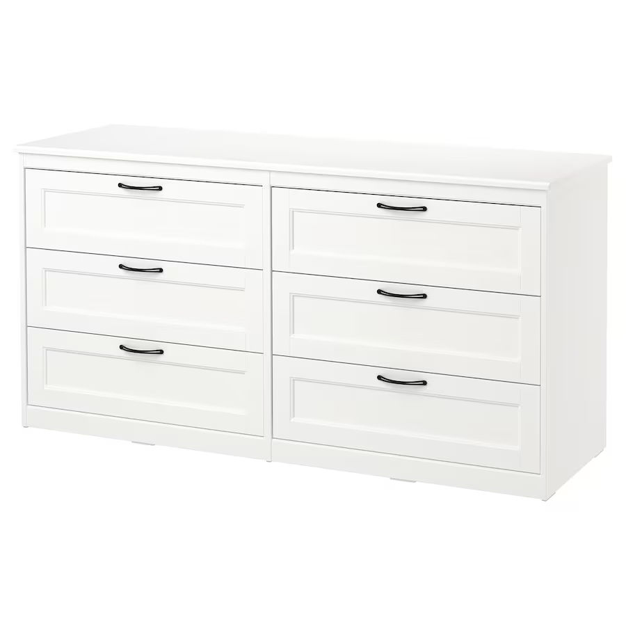 Comodă cu 6 sertare IKEA Songesand 161x81 foto 3