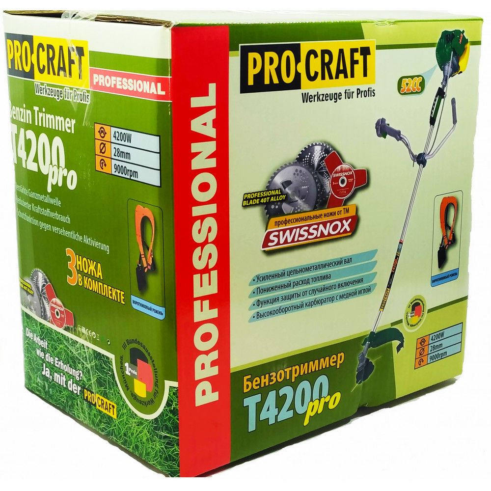 Motocoasă pe benzină ProCraft Т4200 Pro-rpU - 2537 MDL