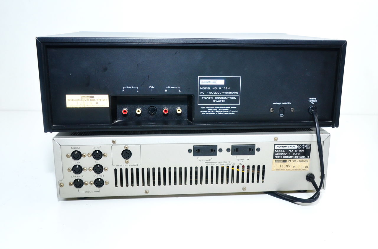 Nordmende amplifier + nordmende cassette deck фото 6