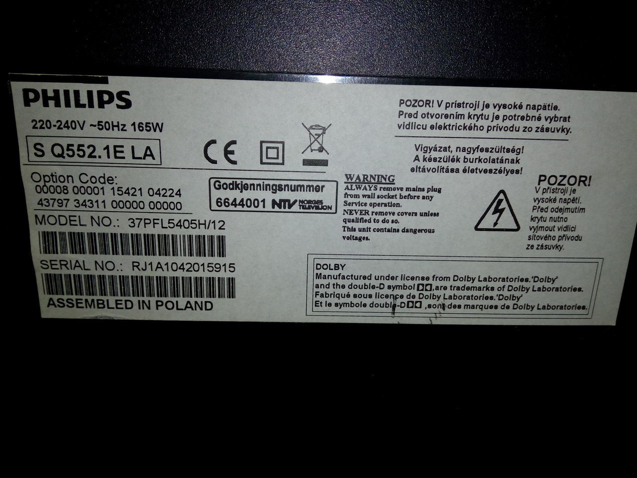 Televizor la piese 37". Ecranul defect foto 2