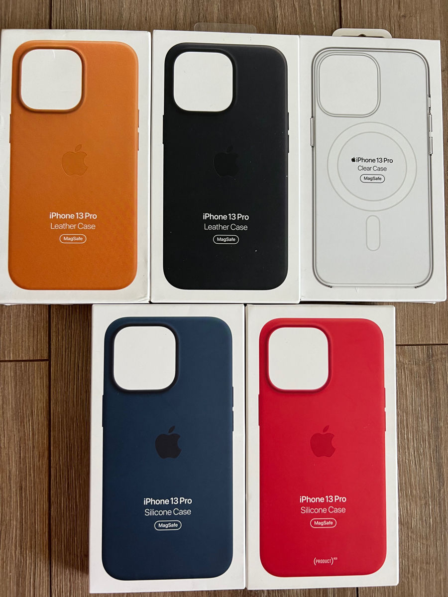 iPhone 13 Pro, 14/14 Pro, 14 Pro max, 14 Plus Leather&Silicone Case 100% Originale Sigilate foto 4