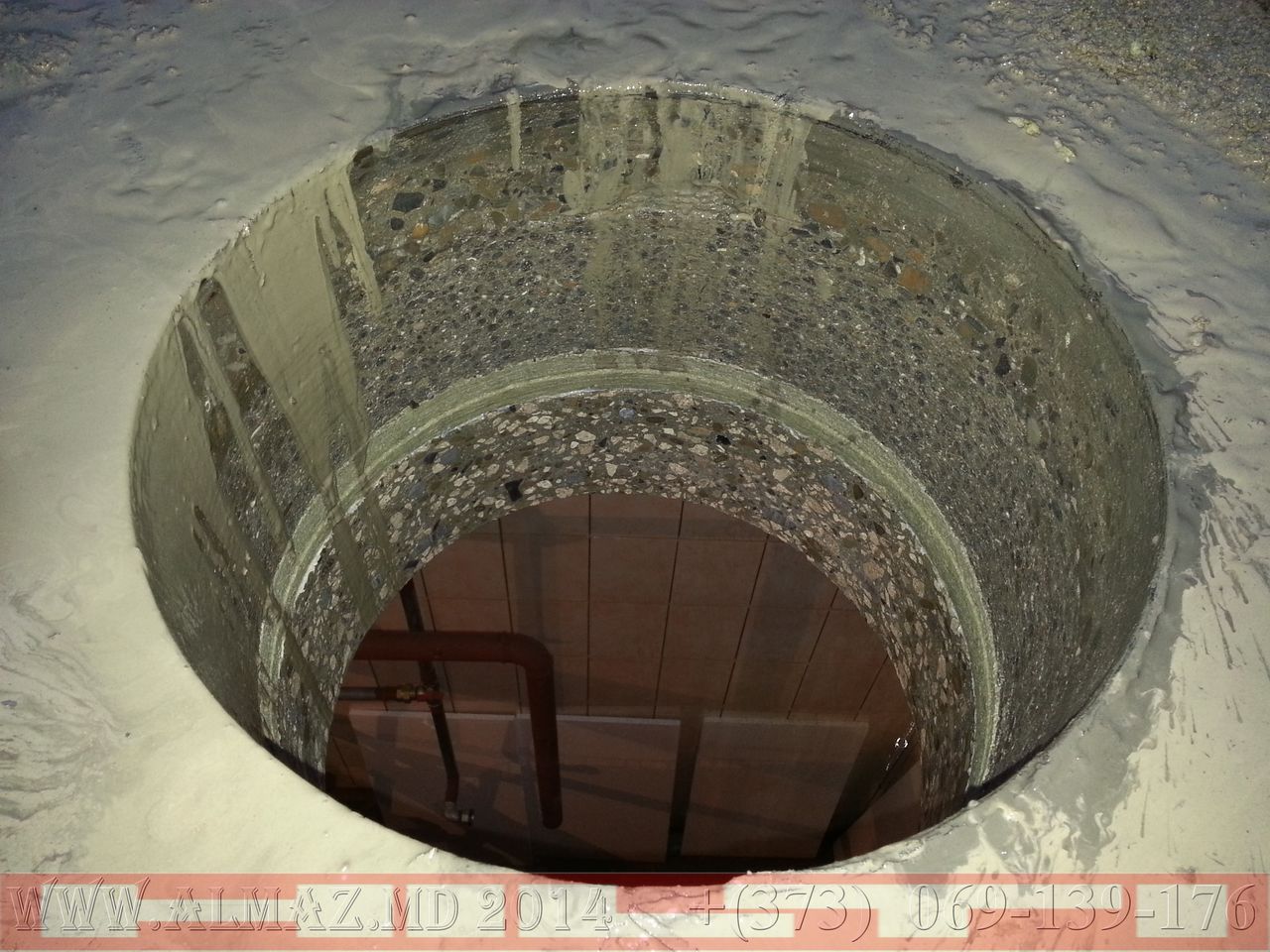 Алмазное сверление  отверстий больших диаметров 160,180,200,225,250,300,350, 450, 500 mm фото 5