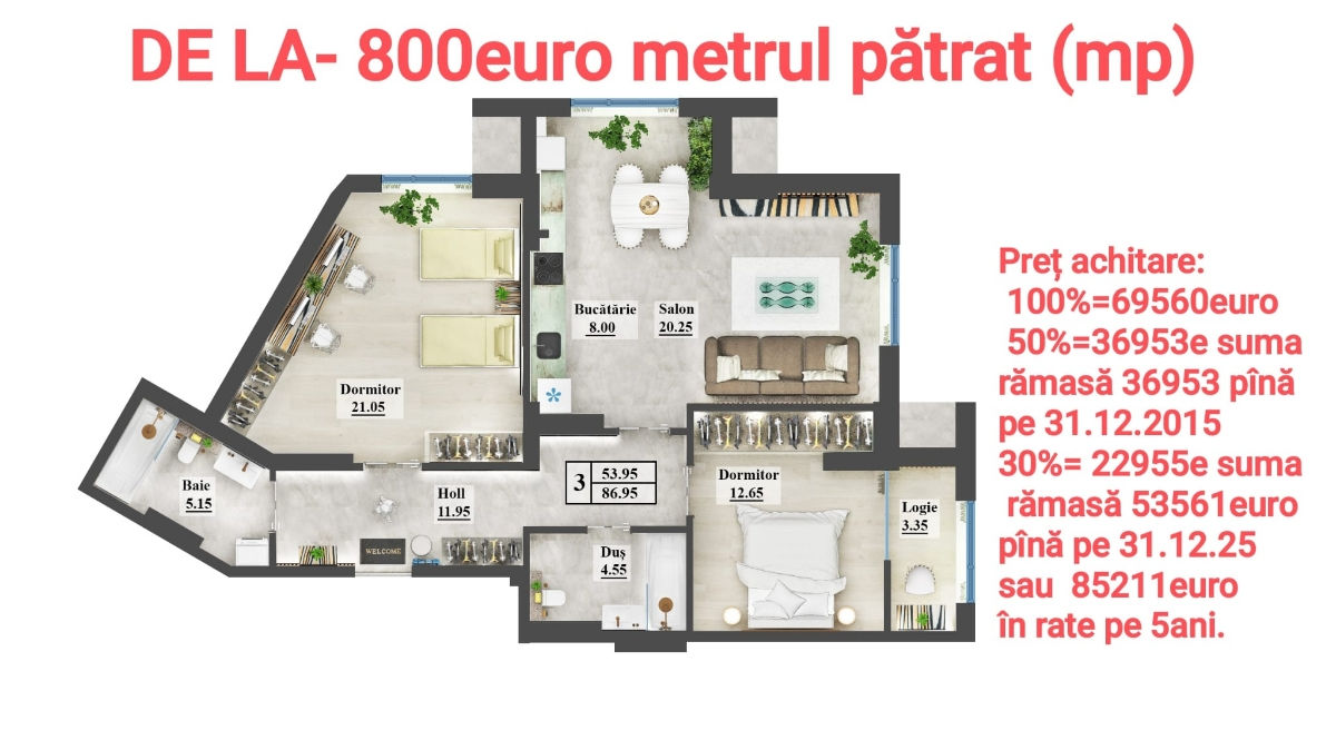 Apartament cu 2 camere,  Centru,  Hîncești foto 10