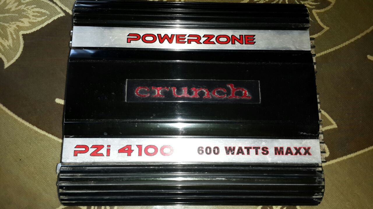 Продам сабвуфер Crunch и усилитель звука crunch pzi 4100 фото 1