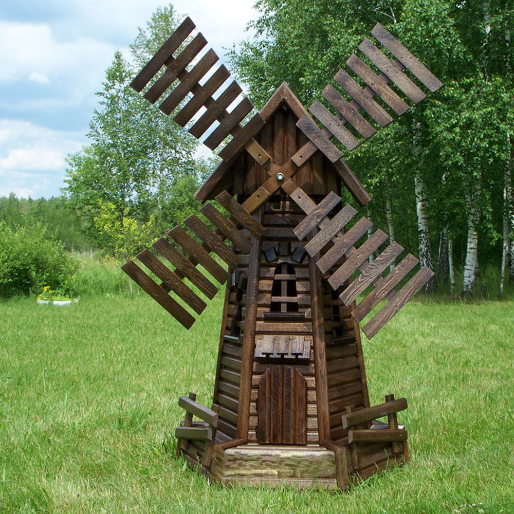 Ветряная мельница своими руками. Колодезный домик мельница. Декоративная мельница срубовая. Декоративные мельницы из дерева для сада.
