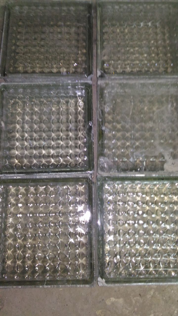 82. Стеклоблок бу. Стеклоблоки бу. Стеклоблок волна бесцветный 190х190х80 мм. Советские стеклянные блоки.