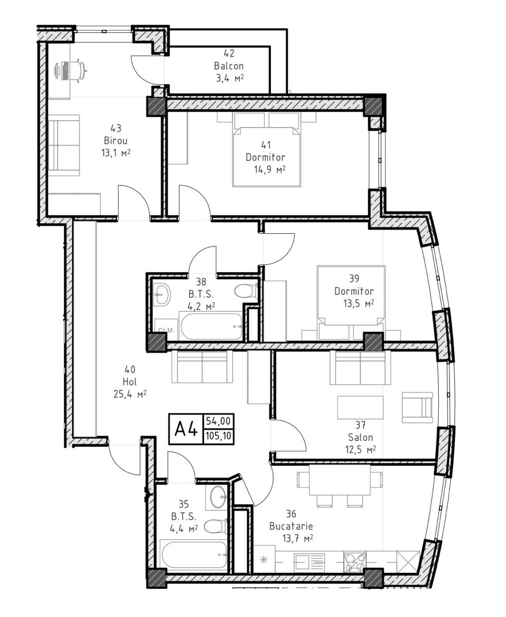 Apartament cu 4 camere,  Periferie,  Ialoveni foto 2