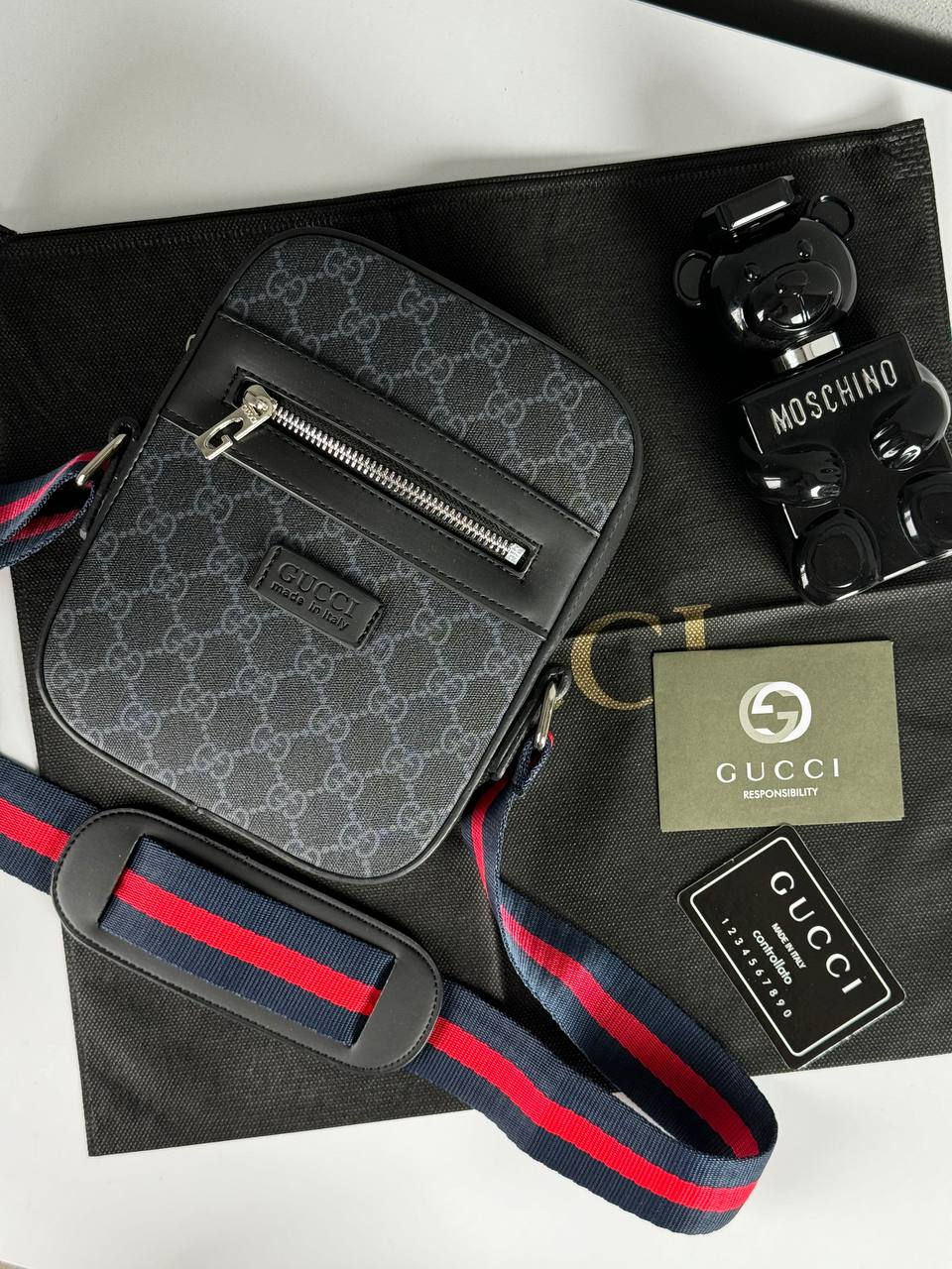 Мужская сумка мессенджер Gucci фото 1