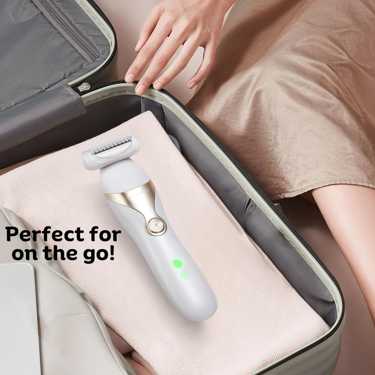 Aparat de ras electric pentru femei BarberBoss QR-8083 la umed si uscat.Cadou Perfect la sarbatori foto 5
