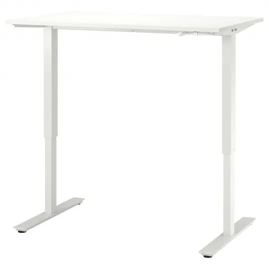IKEA Trotten Birou cu inaltime reglabila, alb, 120x70 cm foto 1
