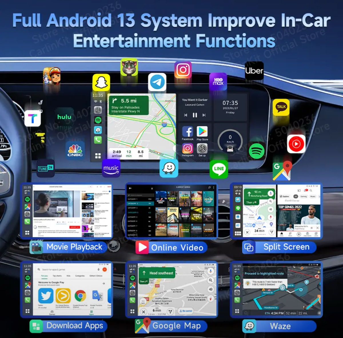 Ai Box,Tv Box, Carlinkit Uhd Hdmi 8/128  ,carplay -  Android Auto. Оригинал  ! фото 4