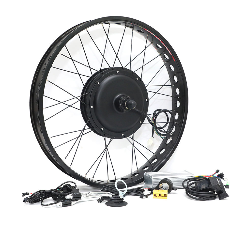 Set bicicleta roata fata 26" cu display 500W Agile Elec foto 0