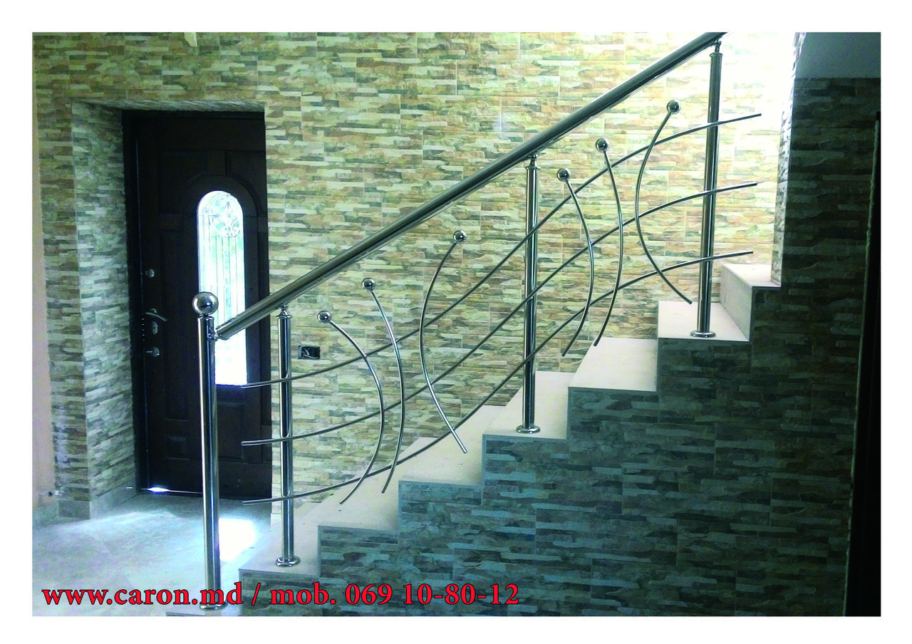 Перила из нержавейки , плексиглас и алюминия!!! balustrade din inox , plexiglas si aluminiu. фото 11