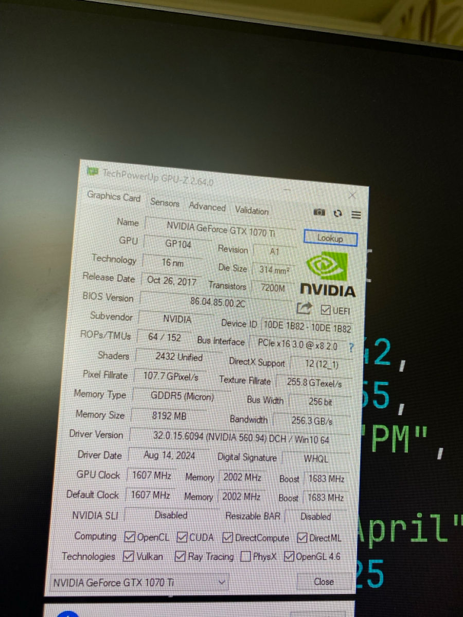 Geforce Gtx 1070Ti фото 8